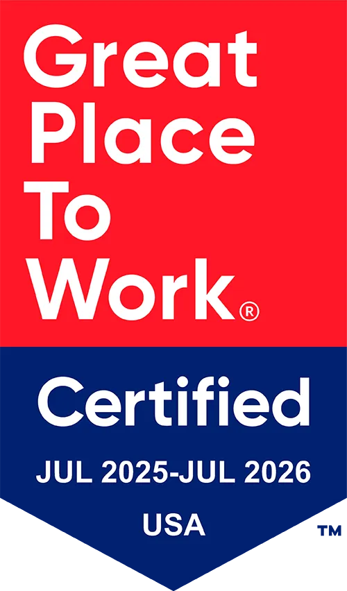 Great Place to Work Certified July 2025 - July 2026